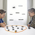 Miniatyrbild 4 av 6: 1-set pussel Magnetspel Schackmagneter Stenar Slagbord Brädspel Sociala[HK] A