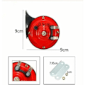 Miniatyrbilde 4 av 10: 2 stk. 120 DB togsignal for lastebiler - høyeste signal noensinne - vanntett høyt luft sneglesignal 12v dobbelt signal rasende lyd for bil motorsykkel