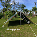 Miniatyrbilde 4 av 8: 5x3m 4x3m 3x3m Markise Vanntett Presenning Telt Skjerm Ultralett Gar Hvit 3X4M Hvit 3X4M White 3X4M