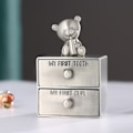 Miniatyrbillede 2 af 11: Min Første Tand og Min Første Lokke Opbevaringsboks Organizer til Børn Børn Nyfødt Babyshower Gave Dåbsgave
