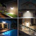 Miniatyrbilde 4 av 5: 266 LED Solcellelamper Utendørs, 3 Moduser Solcellelamper Utendørs, Solcellebelysning Utendørs, 220° & IP65 Solcellelamper Utendørs Bevegelsessensor [2 Stykker]