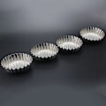 Miniatyrbilde 3 av 8: 20 stk rustfritt stål eggkakeform rund form rillet