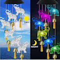 Miniatyrbillede 10 af 11: Solcelledrevet Kolibri Vindspil Lys LED Jul Sommerfugl Lys Have Sol Vindspil Lys Landskab Lys Have Lys Red 6 lamp holder Solar Cat Scratch Wind Chime Light