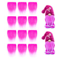 Miniatyrbild 10 av 11: Rund träkula DIY handgjord dvärg dvärg prydnader ny produkt Pink + bright red