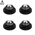 Miniatyrbillede 1 af 11: Selvklæbende hjul minisvingbare hjul rustfrit stål Universa sort One-size black One-size