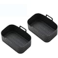 2-pack Airfryer-brickor, Silikon, Svart