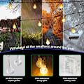 Pikkukuva 4 / 8: Globe ljusslinga Fe-ljus Batteridriven 10M 80LED ljusslinga med fjärrkontroll Vattentät Inomhus Utomhus Hängande lampor Dekorativa Jul L