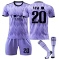 Miniatyrbild 2 av 7: Real Madrid borta lila nr 10 Modrić nr 20 Vini Jr. fotbollströja - Perfekt #20 4-5Y #9 #9 8-9Y #9 8-9Y