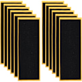 Miniatyrbillede 1 af 5: 12 stk. fingerboard skum grebstape, selvklæbende grebstape sort skridsikker skum grebstape til fingerboards, 110 x 38 x 1 mm