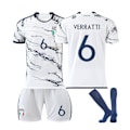 Miniatyrbillede 1 af 2: 23 Europæisk Cup Italiensk udebanetrøje NO. 6 Verratti trøjesæt #22 #22