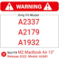 Miniatyrbillede 4 af 5: Kompatibel med nye MacBook Air 13\" Sleeve 2022 2021 2020 M1 A233