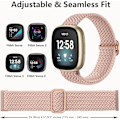 Pikkukuva 5 / 5: Joustava punottu nyloninen urheiluranneke Fitbit Versa -kelloon - yhteensopivat rannekkeet (Sense/Sense 2)