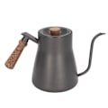 Miniatyrbild 3 av 8: 850 ml rostfritt stål kaffedropp vattenkokare tunn mun med trä