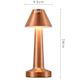 Miniatyrbild 2 av 5: Retro Barbordlampa, skrivbordslampa, nattlampa, laddning, utomhus, musik, restaurangbordlampa, atmosfärslampa C Copper