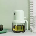 Miniatyrbild 5 av 8: Oljesprejflaska av trycktyp Multifunktionell läckagesäker oljedispenser för kök Gul