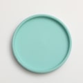 Miniatyrbilde 1 av 11: Keramisk rund blomsterpotte vanntray dekorasjon Morandi pigment brennende base fortykket pute vanntray Tiffany Blue 22.5*2.5cm (inner diameter 21cm)