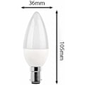 Miniatyrbillede 2 af 5: 5 pakker B15 LED-pærer, 5W glødepære, 220V 270lm, 3000K dagslys, B15 bajonetfatningspære, [Energieffektivitetsklasse A+].