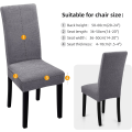 Pikkukuva 5 / 5: 4-pack julstolsöverdrag, stretch, avtagbar tvättbar matsal Flower Pattern 6
