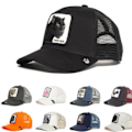 Miniatyrbilde 2 av 2: Vuxen Black Panther Mesh Cap Sommar Baseball Cap Trucker Cap White Leopard