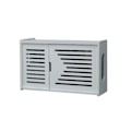 Miniatyrbild 2 av 8: Wifi-routerförvaringslåda Väggmonterad Hylla Träfäste Fri Punching Organizer 2