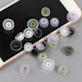 Miniatyrbilde 2 av 8: Pcs In-Ear Ørepropper for Galaxy Buds2 Hodetelefoner Silikon Dekselhette Erstatning SM-R177 Ørepropper Ørepropper Øreputer Svart