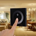 Miniatyrbild 3 av 5: Ljusdimmer, Fydun Dimbar LED Touch Panel Enkel Färgsdimmer Väggströmbrytare Kontroller Touch Panel LED Ljusramp DC 12V-24V Tyst med (Svart)