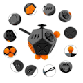 Miniatyrbilde 3 av 7: Anti-Stresskube for Angstlindring - Leksak Depresjonskube D1 grey red