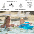 Miniatyrbilde 4 av 5: Baby Buoy - Badesete for baby - Oppblåsbar bøye - Barnesete for svømming - Svømmehjelp for babyer fra 6 måneder til 36 måneder