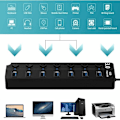 Miniatyrbillede 4 af 5: 7-port USB 3.0 Hub med On/Off-knapper til MacBook, Mac Pro & flere enheder