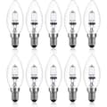 42W E14 C35 Dimbar Halogenlampa AC 220-240V Varmvit 2700K e14 transparent halogenljus (10st)