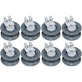 Diskmaskin Övre Korg Hjul Reservdelar för Bosch Neff Siemens, Passar Övre Hyllan, 8-pack, Grå