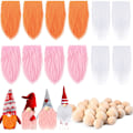 Miniatyrbild 1 av 11: Rund träkula DIY handgjord dvärg dvärg prydnader ny produkt Orange + Pink + White