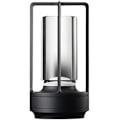 Miniatyrbild 1 av 7: Sladdlös I-formad metallisk bordslampa med touchsensor, 3 färger dimbar laddningsbar skrivbordslampa Black B-1pc