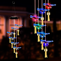 Miniatyrbillede 1 af 11: Solcelledrevet Kolibri Vindspil Lys LED Jul Sommerfugl Lys Have Sol Vindspil Lys Landskab Lys Have Lys Red 6 lamp holder Butterfly Bell Color Notes