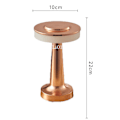 Miniatyrbilde 2 av 5: Retro barbordlampe skrivebords nattlys lading utendørs musikk restaurant bordlampe atmosfærelys E Copper
