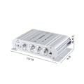 Miniatyrbillede 4 af 5: Bilstereo forstærker højttaler Hifi Power 2.1 kanal hjemme subwoofer lyd output 12v lydsystem