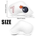Miniatyrbilde 3 av 10: Golfkøllehodetrekk Golf Wood Cover VIT L-TYPE L-TYPE Hvit L-Type-L-Type White L-Type-L-Type