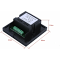 Miniatyrbillede 4 af 5: Lysdæmper, Fydun Dæmpbar LED Touch Panel Enkeltfarve Dæmper Vægafbryder Controller Touch Panel LED Lysbjælke DC 12V-24V Stille med (Sort)