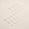 Miniatyrbillede 3 af 5: Enkel fransk hvid pige mild manicure europæisk firkantet falske negle manicure ark speciel øvelse rustning