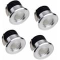 x Mini LED Infällda Spotlights 3W LED Varmvit För Monter Inomhus Stationsbelysning Gips Inkl. Separat Transformator