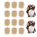 Miniatyrbild 1 av 11: Rund träkula DIY handgjord dvärg dvärg prydnader ny produkt Khaki