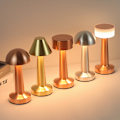 Miniatyrbild 3 av 5: Retro Barbordlampa, skrivbordslampa, nattlampa, laddning, utomhus, musik, restaurangbordlampa, atmosfärslampa C Gold