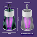 Miniatyrbild 4 av 5: Myggdödande lampa Lågt brus Låg strålning USB-laddning Multifunktionell bärbar mygglampa för hemcamping[Laddningsmodell] Flagship Edition - Grå Flagship Edition - Grey USB+plug (adapter)