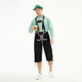 Miniatyrbillede 1 af 2: München Oktoberfest Tøj Mænds Ternet Skjorte Overalls Dragt Sceneoptræden Tøj Single green shirt M