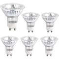 Gu10 halogenlampa varmvit 35w dimbar 6-pack