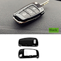 Miniatyrbillede 2 af 10: Sort ABS Coan i Carbon til Bilnøgle Cover til Audi A6l A1 Q3 Q7 TT R8 A3 S3 S3 Carbon Sort
