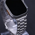 Miniatyrbilde 6 av 7: Rustfritt stål armbånd for Apple Watch Band 45 mm Ultra 49 mm 41 mm 40 mm 44 mm armbånd i metall for Iwatch Series 9 8 7 6 5 Silver