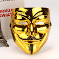 Miniatyrbild 1 av 2: V för Vendetta-mask filmtema mask V ansikte monstermask Electroplating gold