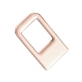 Miniatyrbild 4 av 10: 1/2/3 Bilsäkerhetsspänne Metallinsatskort För Byd Atto 3 Guld 1,9x3,4x0,3cm 3Set
