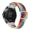 Miniatyrbild 1 av 5: För Garmin Venu/vivoactive 3 20mm Universal Justerbar Flätad Elastisk Diamant Spänne Klocka JXP Rainbow